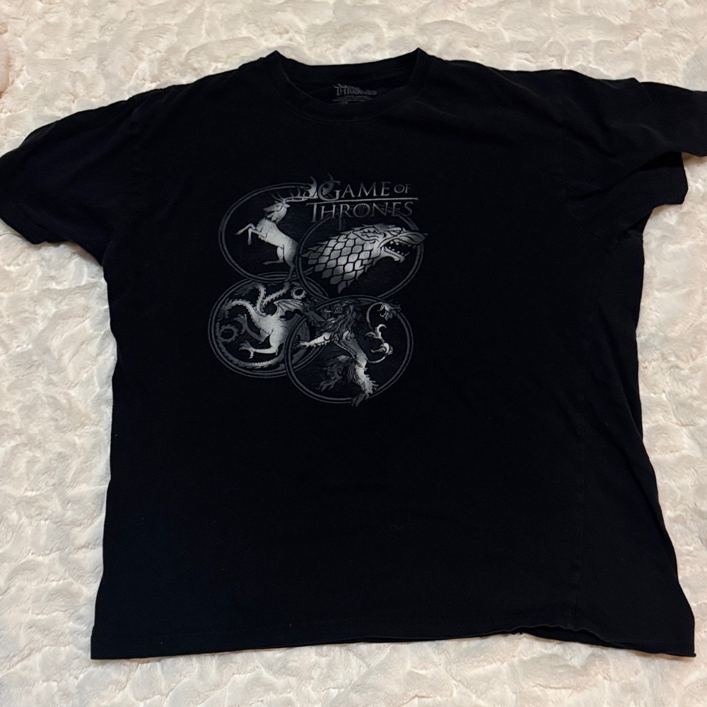 Game of Thrones Black Graphic Tee